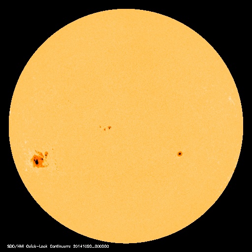 2014/10/19の巨大太陽黒点